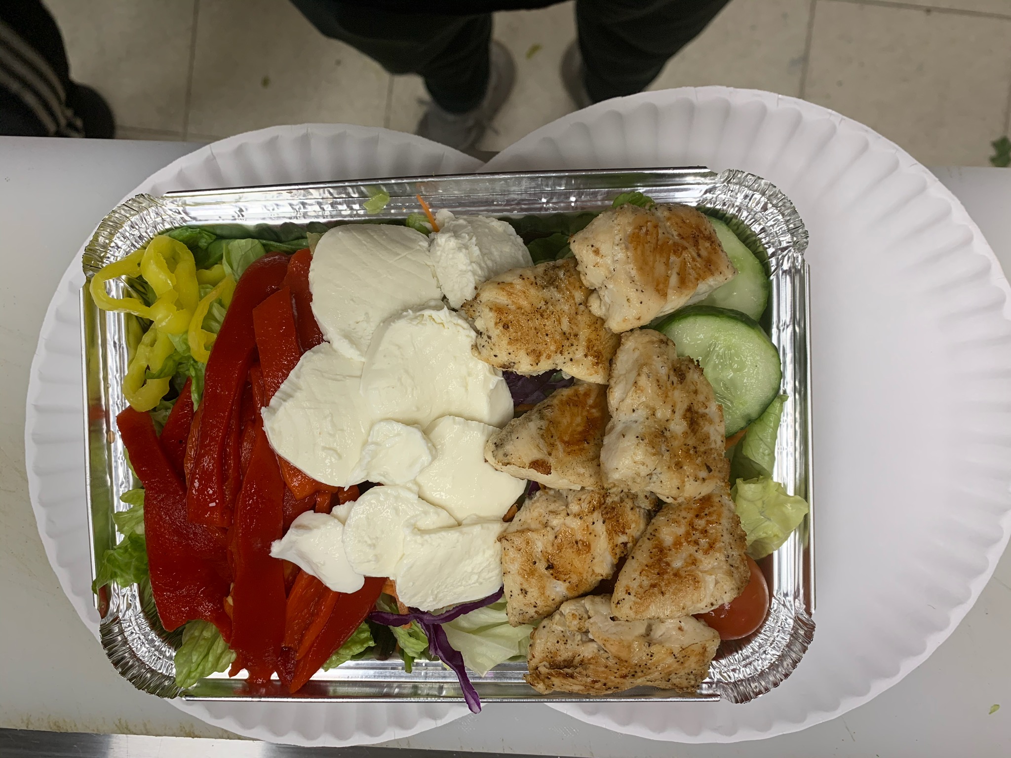 Order Fresh Mozzarella and Roasted Pepper Salad  food online from Rome pizza (catering) store, Boston on bringmethat.com
