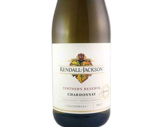 Order Kendall-Jackson Vintner's Reserve Chardonnay, 750mL white wine (13.5% ABV) food online from Ogden Wine & Spirit store, Naperville on bringmethat.com