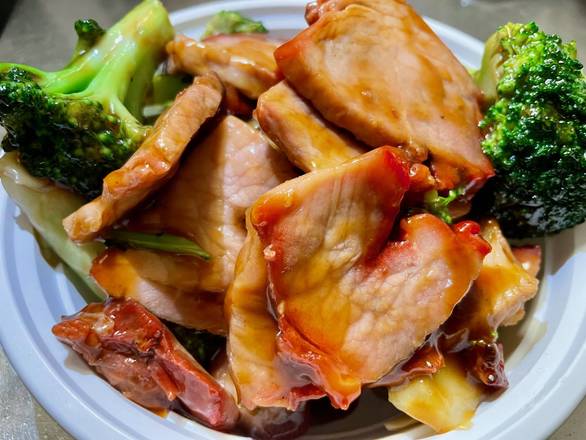 Order Roast Pork with Broccoli food online from Sui Min House store, Paterson on bringmethat.com