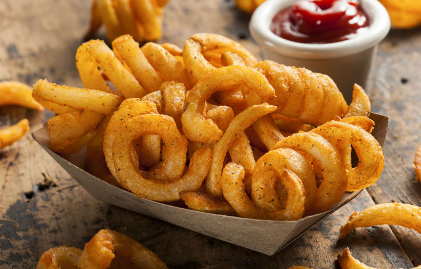 Order Curly Fries food online from Mona Deli & Catering store, Totowa on bringmethat.com