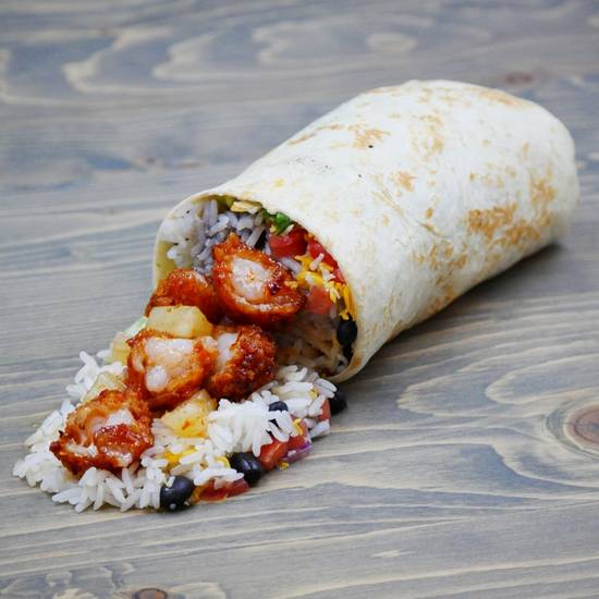 Order Coconut Shrimp Burrito (Truck Style) food online from Tacoholics store, Point Pleasant on bringmethat.com