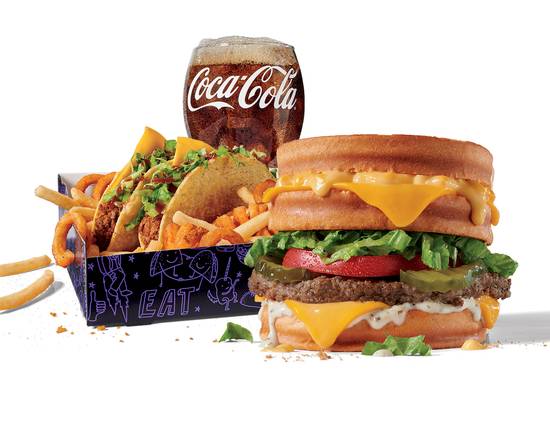 Order Stacked Grilled Cheeseburger Munchie Meal food online from Jack in the Box store, Glendale on bringmethat.com