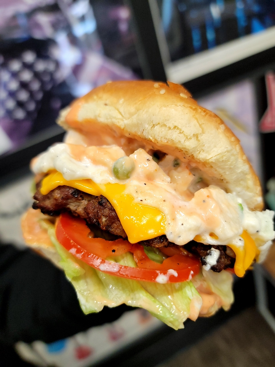 Order Rock Cheeseburger food online from Sopita Pho store, Los Angeles on bringmethat.com