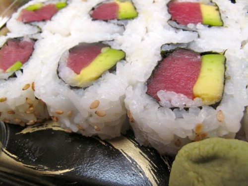 Order R22. Tuna Avocado Roll food online from Tengu Asian Bistro store, Albany on bringmethat.com