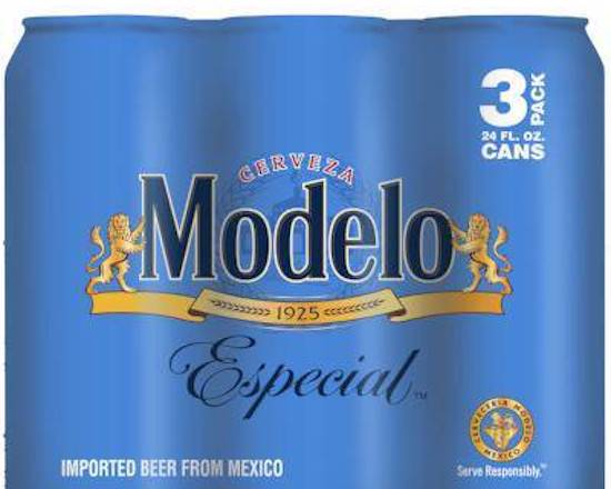Order Modelo Especial  4.4% abv 24oz 3Pack cans food online from Sousa Wines & Liquors store, Mountain View on bringmethat.com