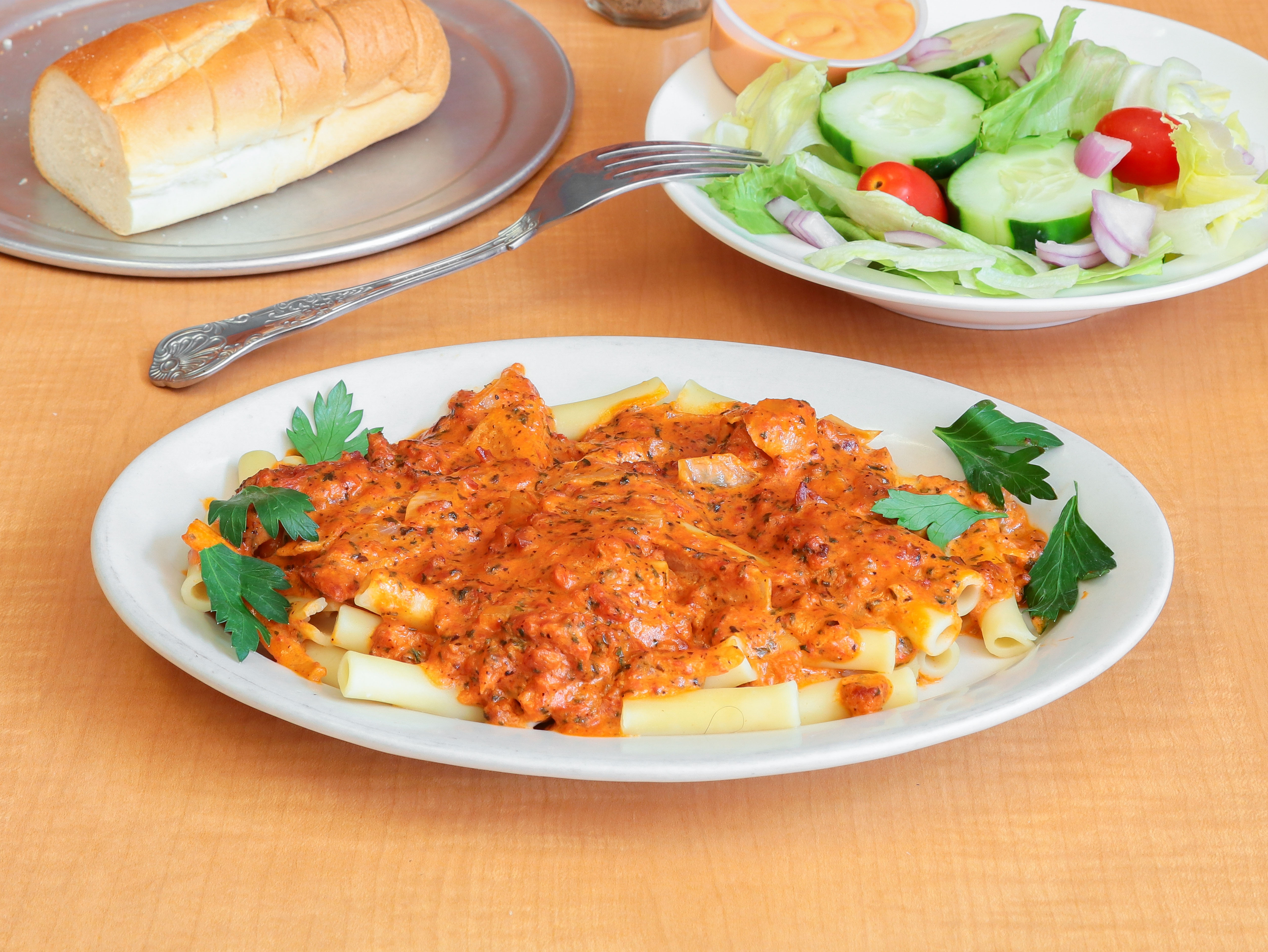 Order Pasta with Vodka Sauce Platter food online from Roma Pizza & Italian Eatery store, Warrington on bringmethat.com