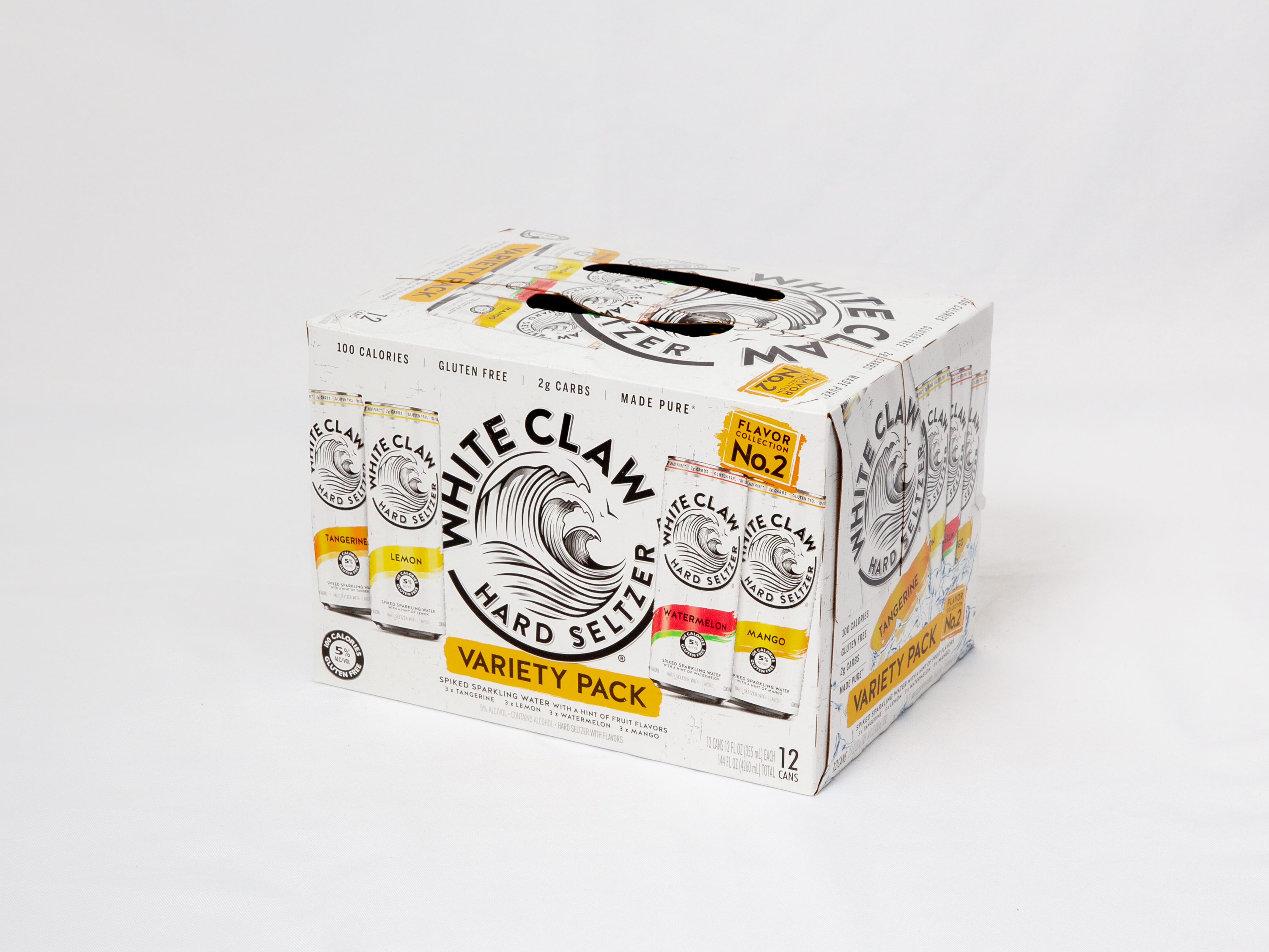 Order 12 Pack of. 12 oz. Canned White Claw Varity Pack Hard Selzter food online from Bucktown Food And Liquor store, Chicago on bringmethat.com