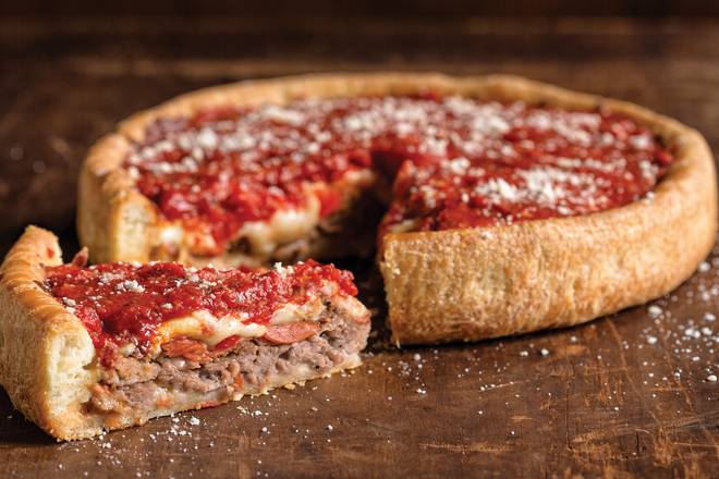 Order Chicago Meat Market Deep Dish (10" Regular) food online from Uno Pizzeria & Grill store, Deptford on bringmethat.com