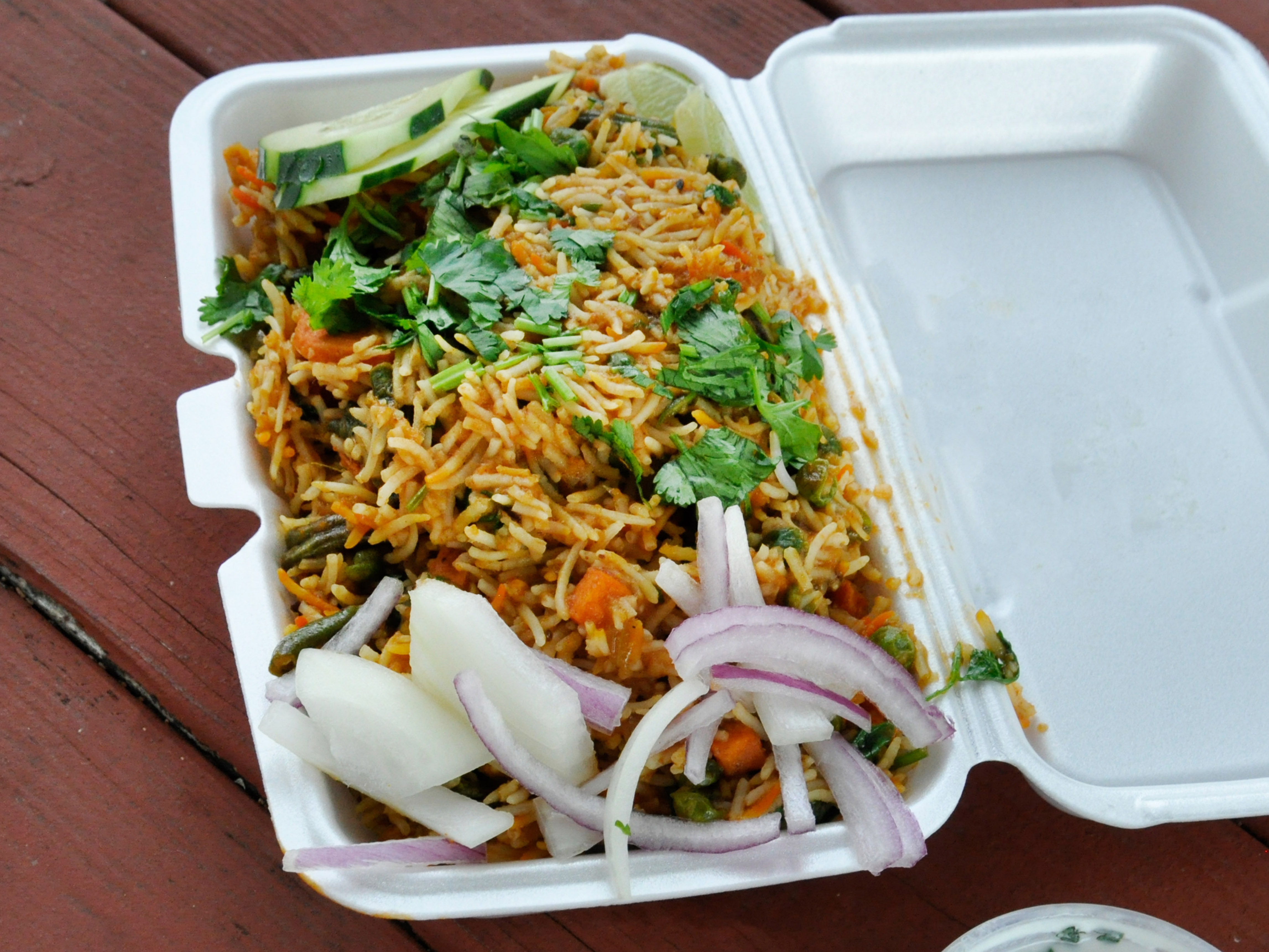 Order Veg Biriyani food online from Madras Dhaba store, Austin on bringmethat.com