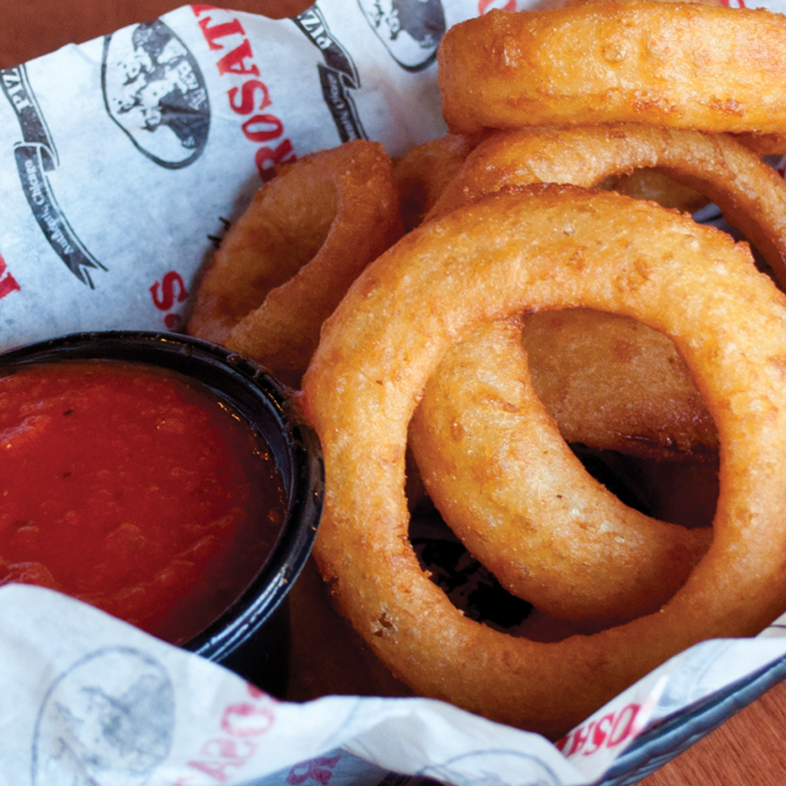 Order Onion Rings food online from Rosati's Pizza store, Fox Lake on bringmethat.com