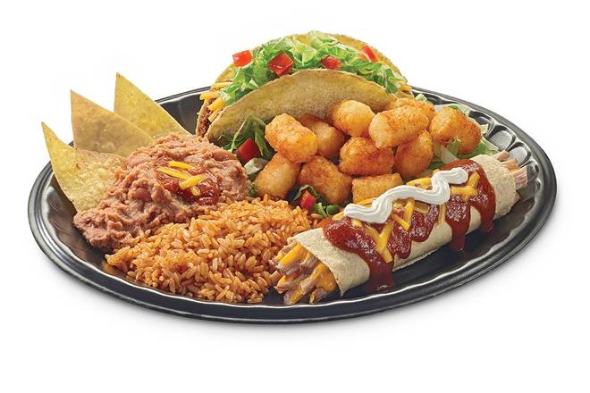 Order Enchilada Platter Meal food online from Taco Time store, Caldwell on bringmethat.com