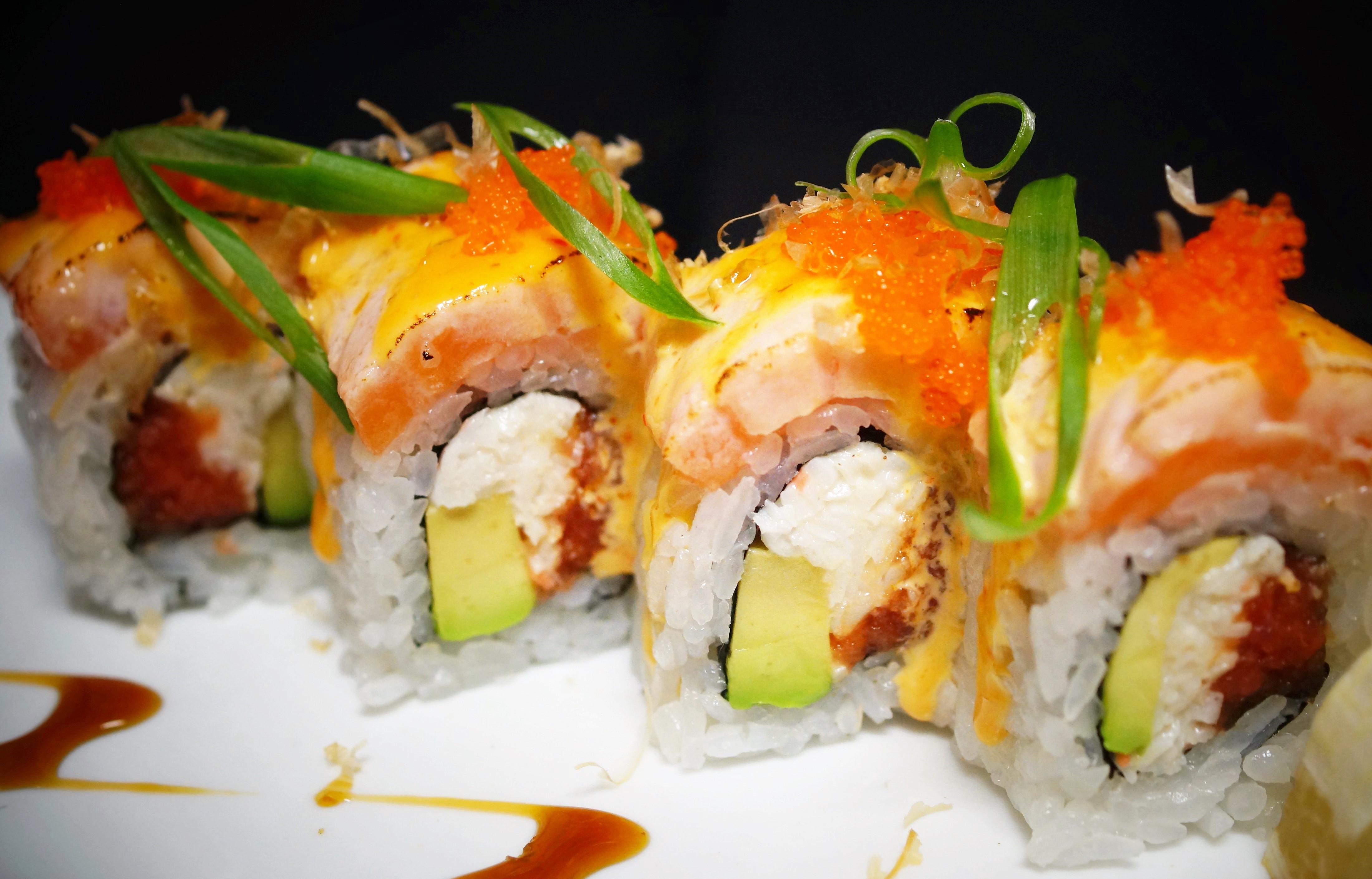 Order Volcano Roll food online from Sakura Sushi And Grill store, Albuquerque on bringmethat.com