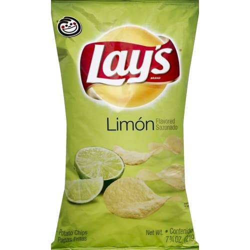 Order Lay's · Limon Lemon Flavored Potato Chips (7.75 oz) food online from Mesa Liquor store, Mesa on bringmethat.com
