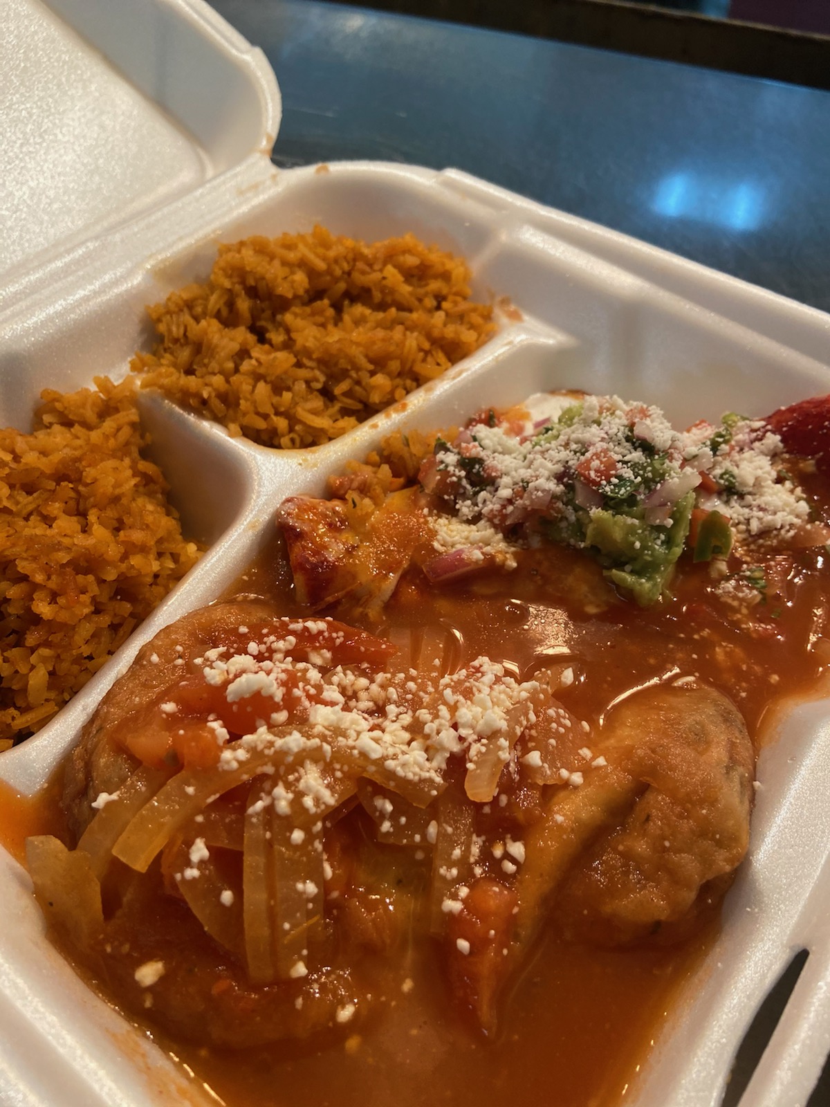 Order #3. Enchilada and Chille Relleno Combo food online from Las Palmas Mexican Food store, San Dimas on bringmethat.com