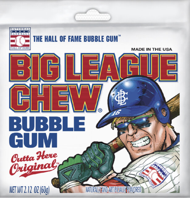 Order Original Big League Chew Bubble Gum Pouch 2.12oz. food online from Chocolate Boutique store, Pittsburgh on bringmethat.com