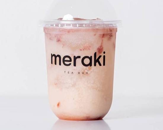 Order Sparkling Strawberry Yakult food online from Meraki Tea Bar store, Seattle on bringmethat.com
