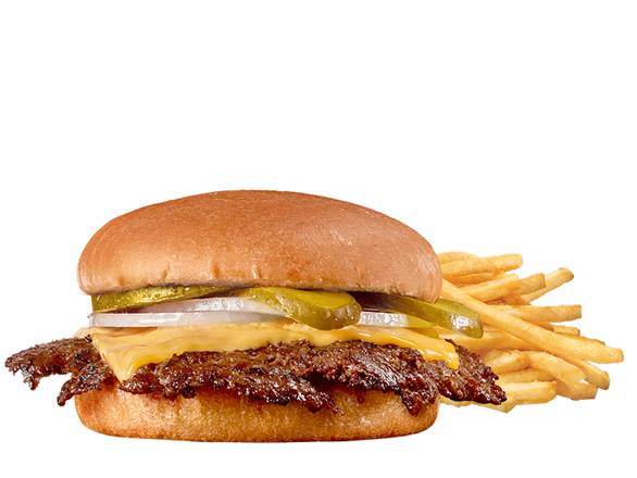 Order Single 'n Cheese Steakburger 'n Fries food online from Steak 'n Shake store, Springfield on bringmethat.com