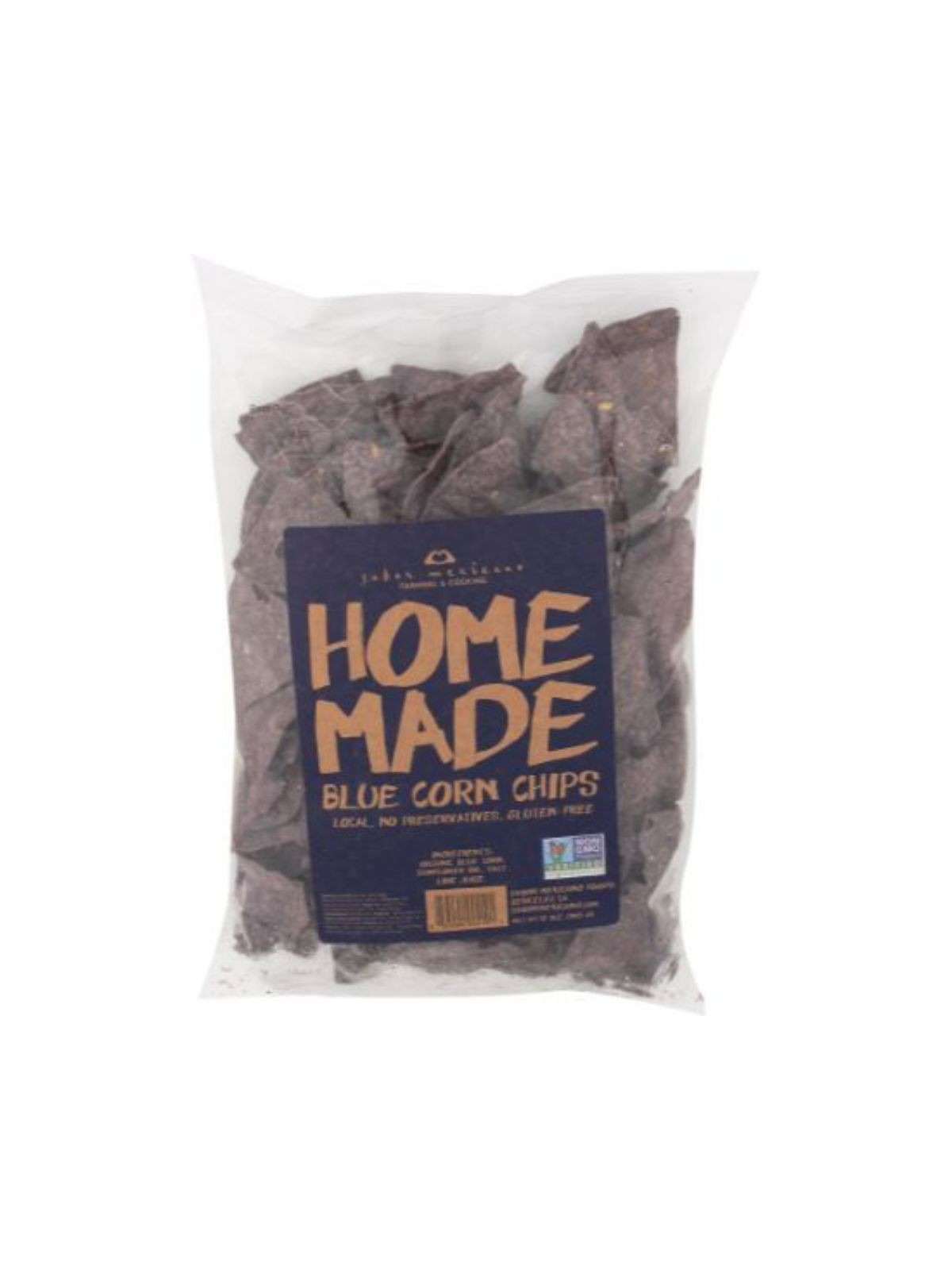 Order Sabor Mexicano Home Made Gluten Free Tortilla Chips Blue Corn (12 oz) food online from Light Speed Market store, Los Angeles on bringmethat.com
