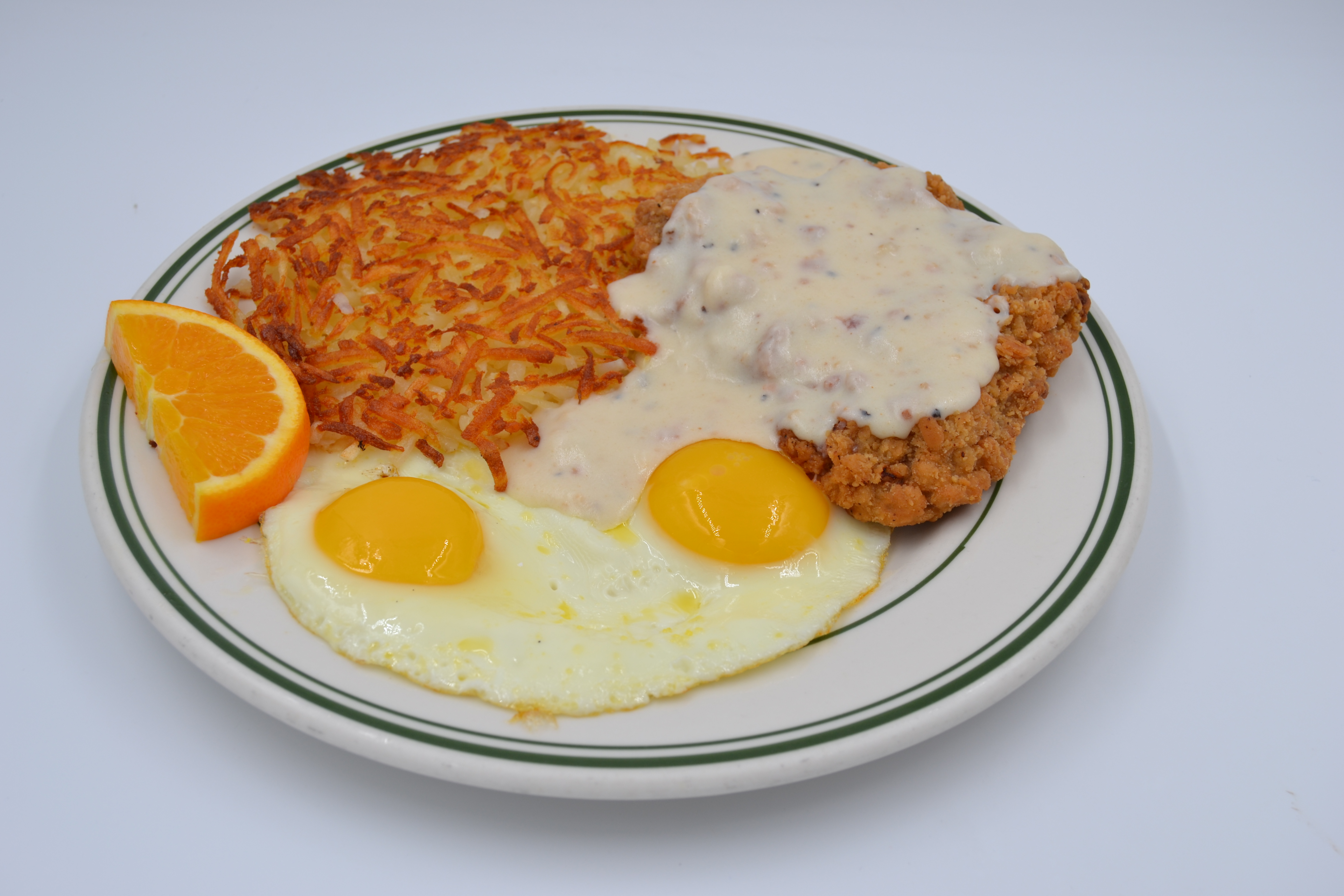 Order Country Fried Steak and Eggs food online from J & M store, Escondido on bringmethat.com