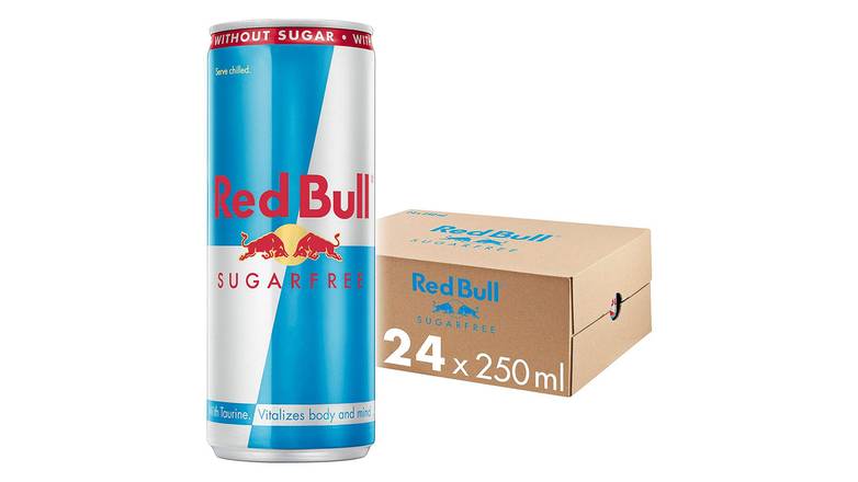 Order Red Bull Sugarfree Energy Drink food online from Trumbull Mobil store, Trumbull on bringmethat.com