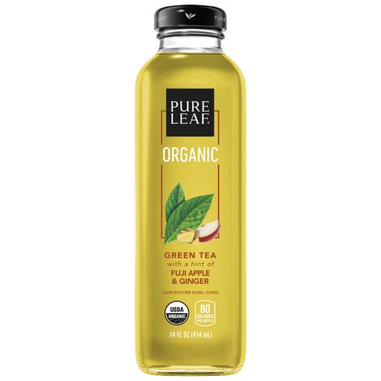 Order Pure Leaf Fuji Apple & Ginger Organic Green Tea food online from Beyond Juicery + Eatery store, Copley on bringmethat.com