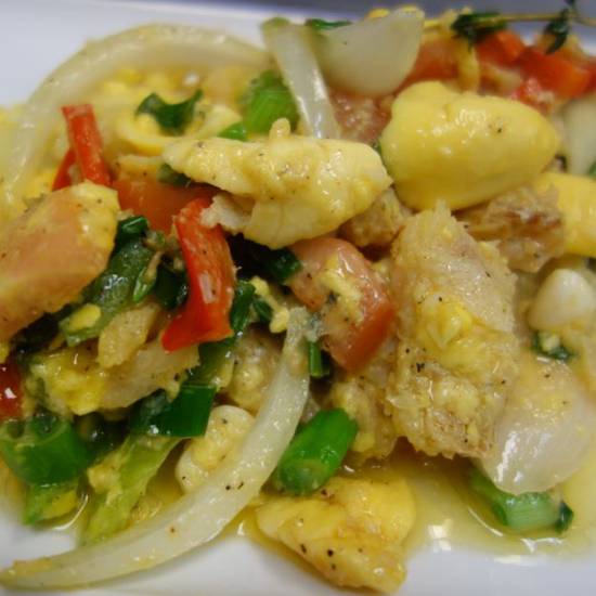 Order Ackee and Saltfish food online from Ocean Blue Caribbean Restaurant store, Chandler on bringmethat.com
