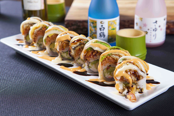 Order T4. Monster Roll food online from Joy Sushi store, Whittier on bringmethat.com