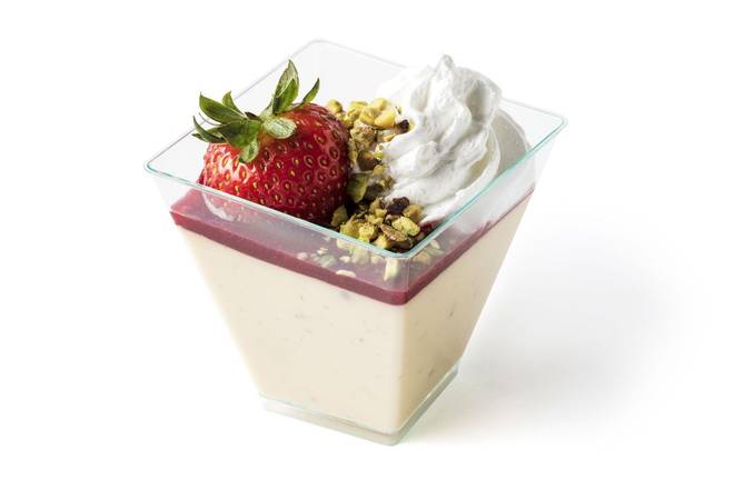 Order FRESH STRAWBERRIES AND CREAM CRÈME BRÛLÉE food online from Cafe Zupas store, Minnetonka on bringmethat.com