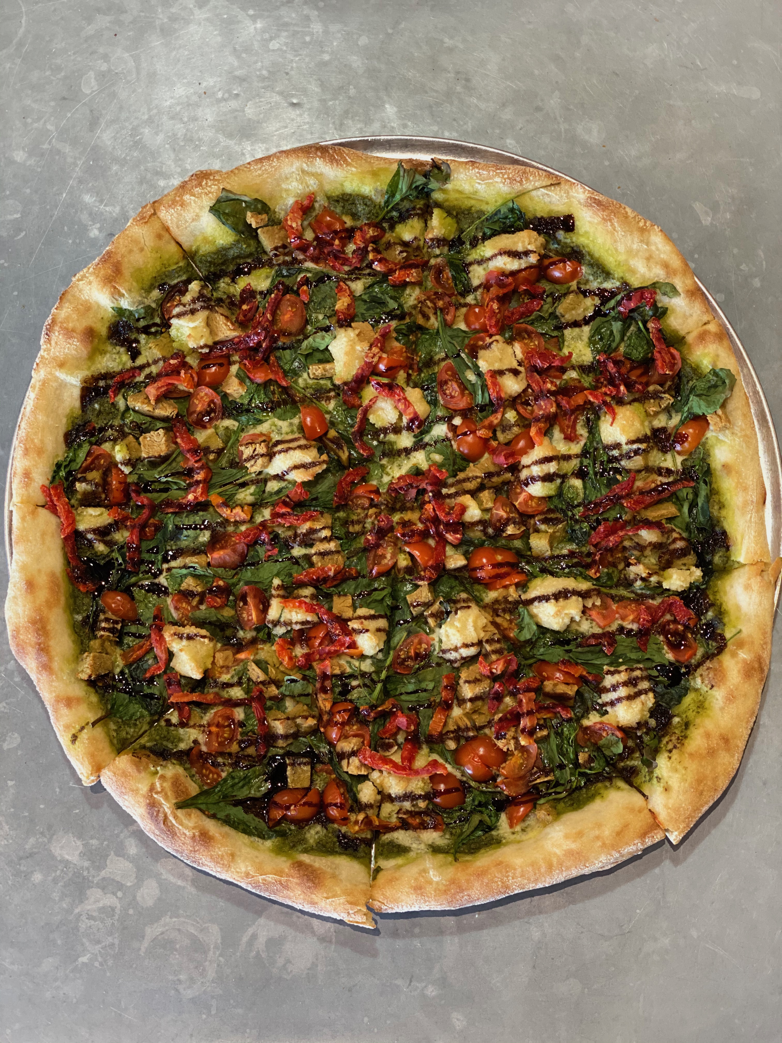 Order 14" Vegan and Sara  food online from Purgatory Pizza store, Los Angeles on bringmethat.com