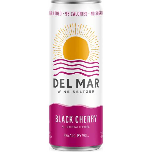 Order Del Mar Black Cherry Seltzer (4PK 355 ML) 130676 food online from Bevmo! store, Chino on bringmethat.com