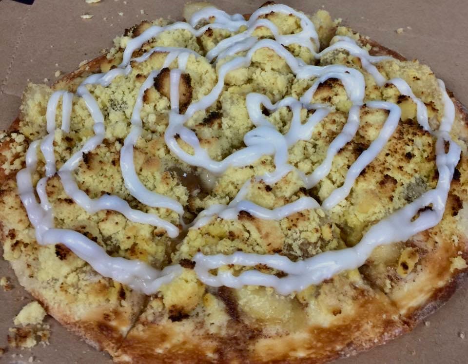 Order Apple Dessert Pizza - 12" food online from Jimmy's Pizza store, Cold Spring on bringmethat.com