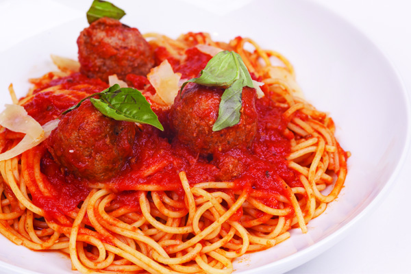 Order Spaghetti with Meatballs food online from Umberto Pizzeria store, Bellmore on bringmethat.com