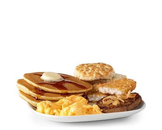 Order Big Breakfast with Steak and Hotcakes food online from Mcdonald's® store, PITTSBURGH on bringmethat.com