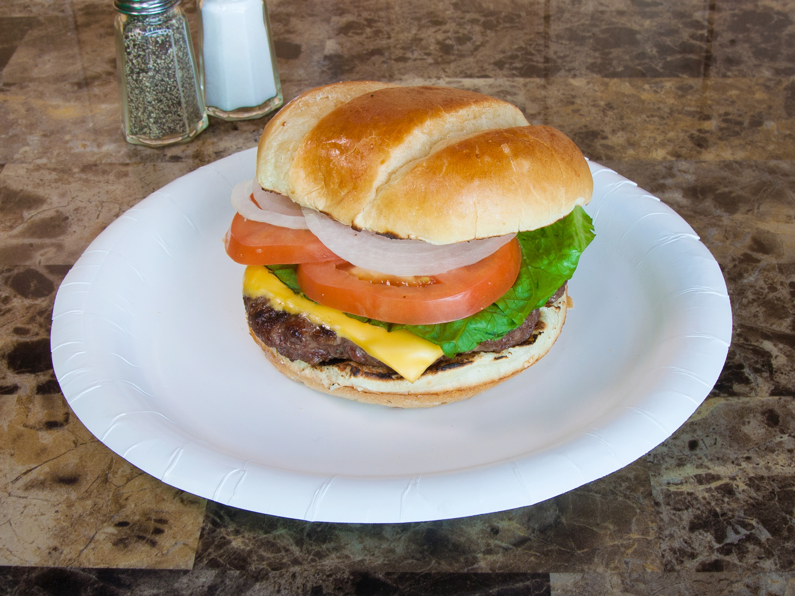 Order Cheeseburger food online from Old Town Pizza store, Naperville on bringmethat.com