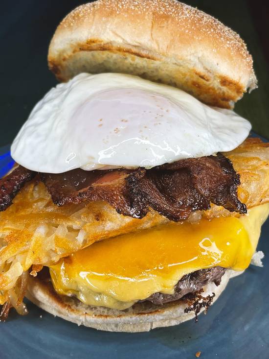 Order Breakfast Burger food online from What Crackin Cafe store, Mesa on bringmethat.com