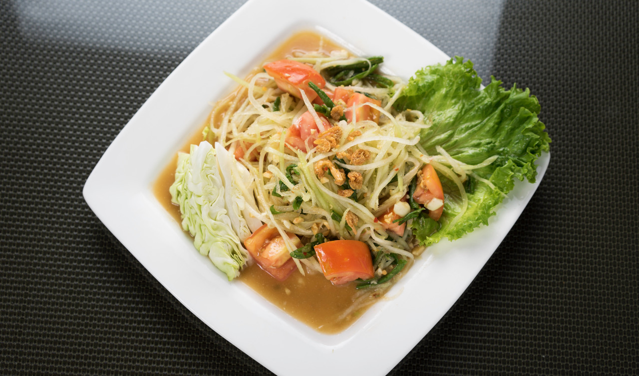 Order 19. Papaya Salad food online from Baan Thai store, Panorama City on bringmethat.com