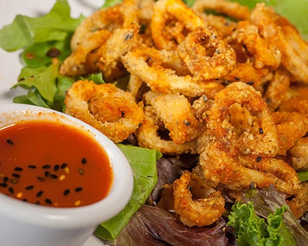 Order Spicy Calamari food online from Kumori Sushi & Teppanyaki store, San Antonio on bringmethat.com