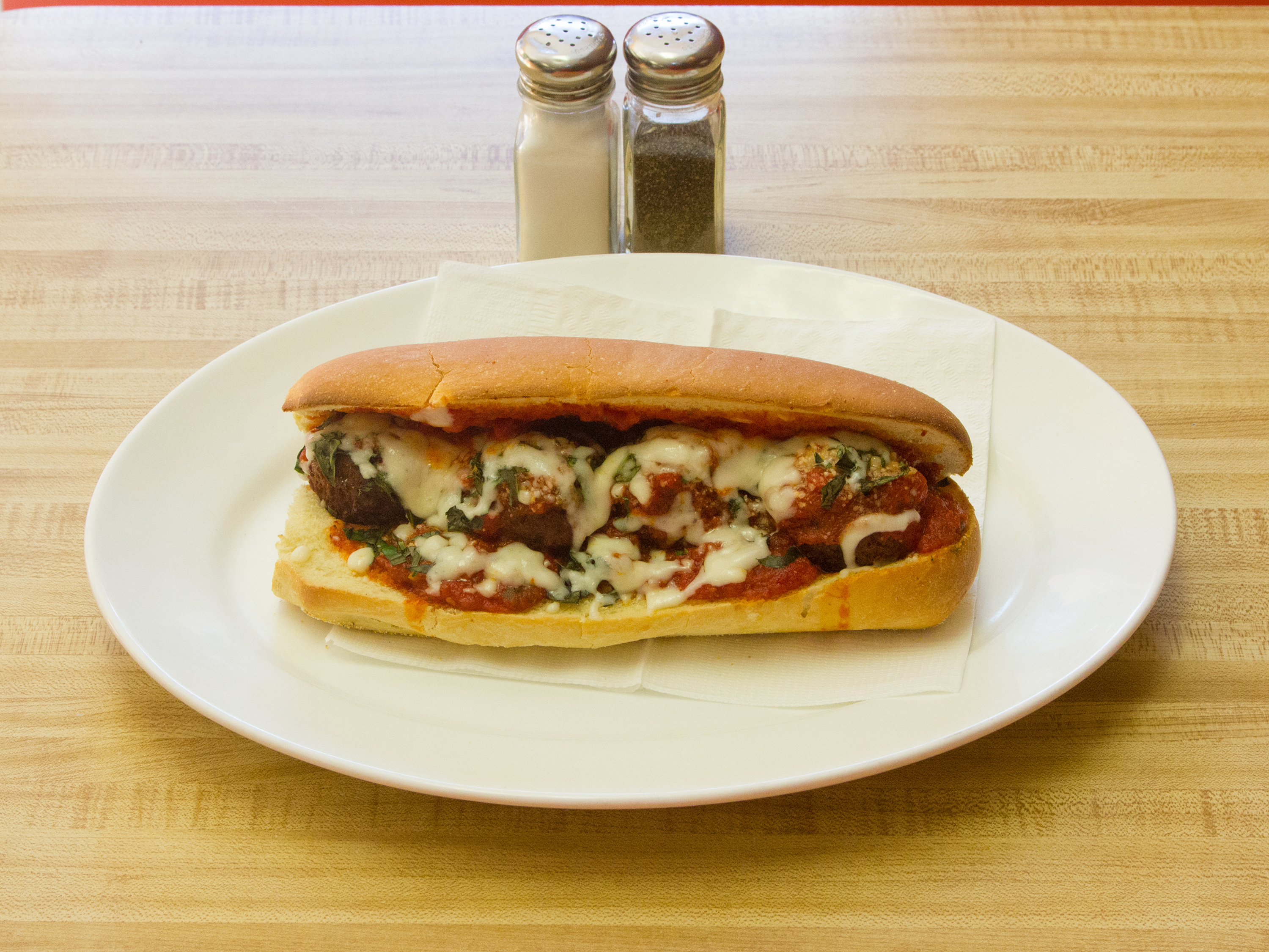 Order Meatball Parm Sub food online from Chris Pizza store, Rutherford on bringmethat.com