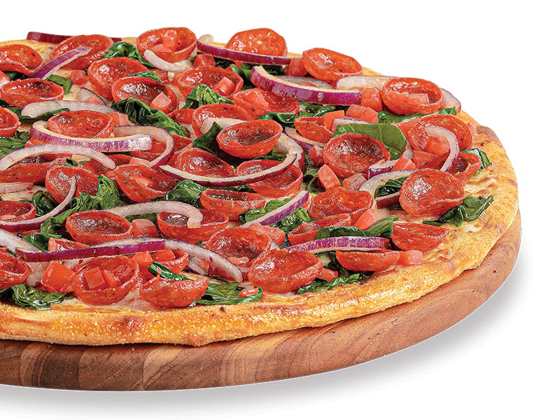 Order Ultimate Spinach Pepperoni Pizza - Small 10'' food online from Pizza Guys store, Chico on bringmethat.com