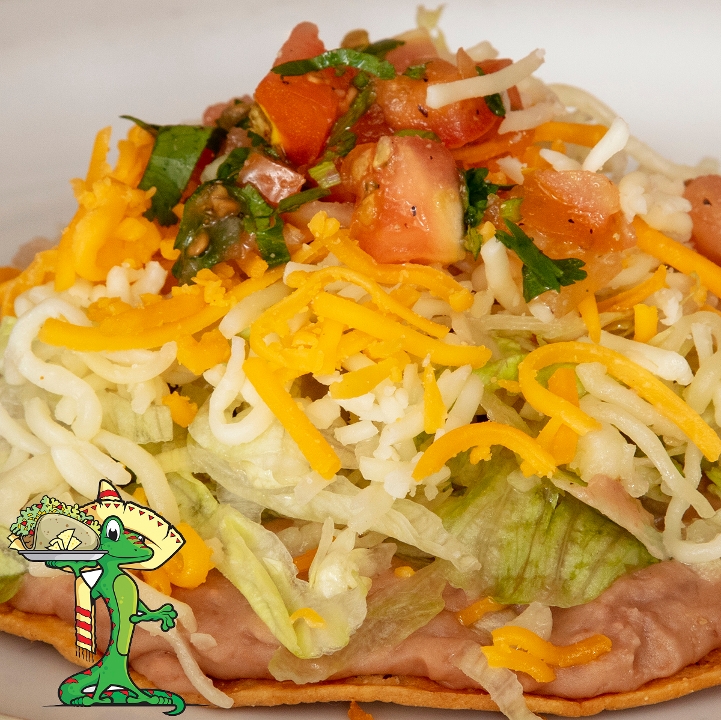 Order Bean Tostada food online from Gecko Grill store, Gilbert on bringmethat.com