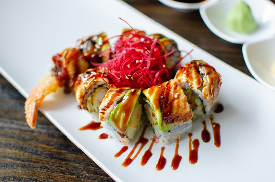 Order Dragon Roll food online from Chinese Kitchen Sushi & Grill store, Chicago on bringmethat.com
