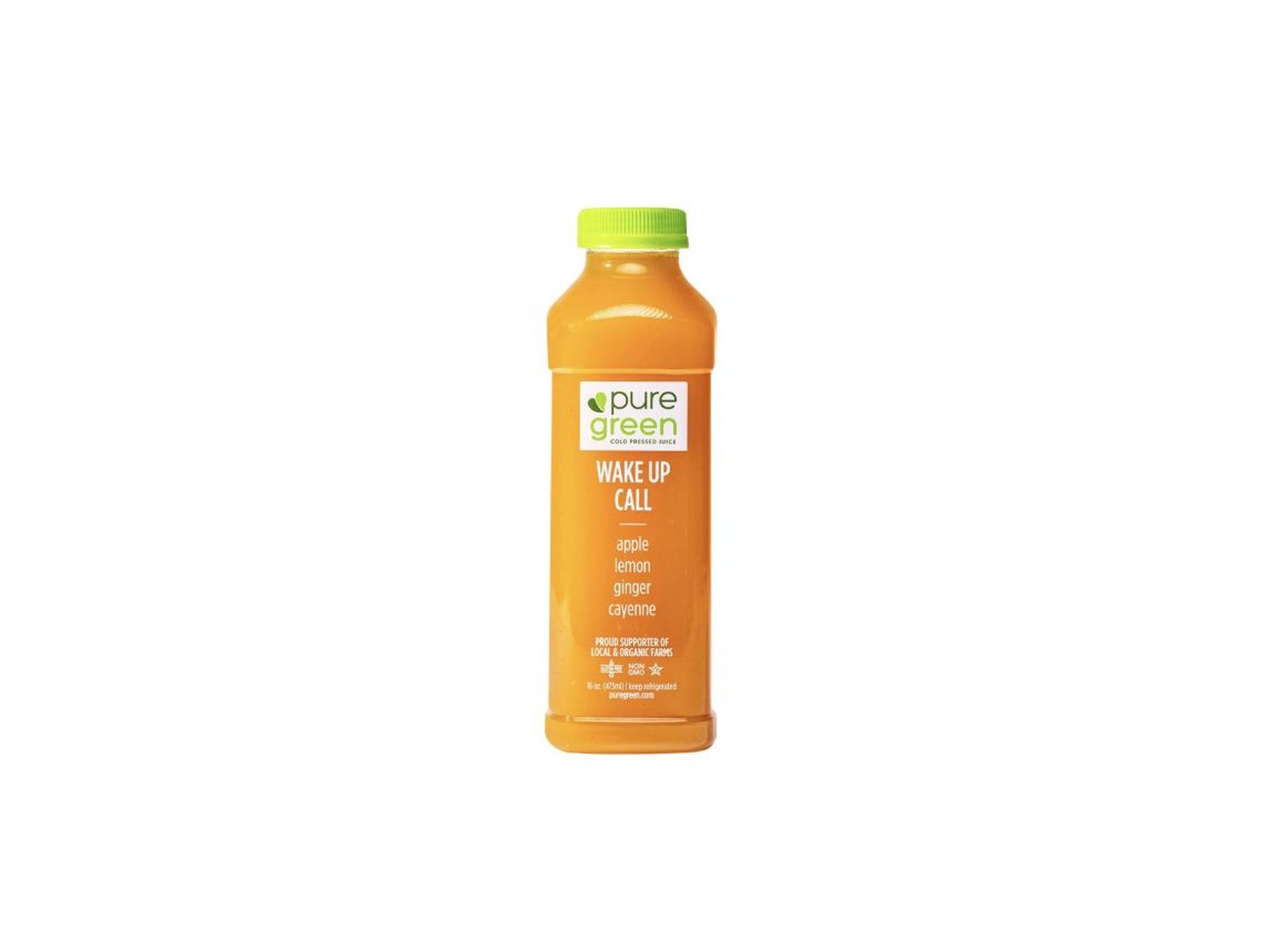 Order Wake Up Call, Cold Pressed Juice (Immune Booster) food online from Pure Green store, Brooklyn on bringmethat.com