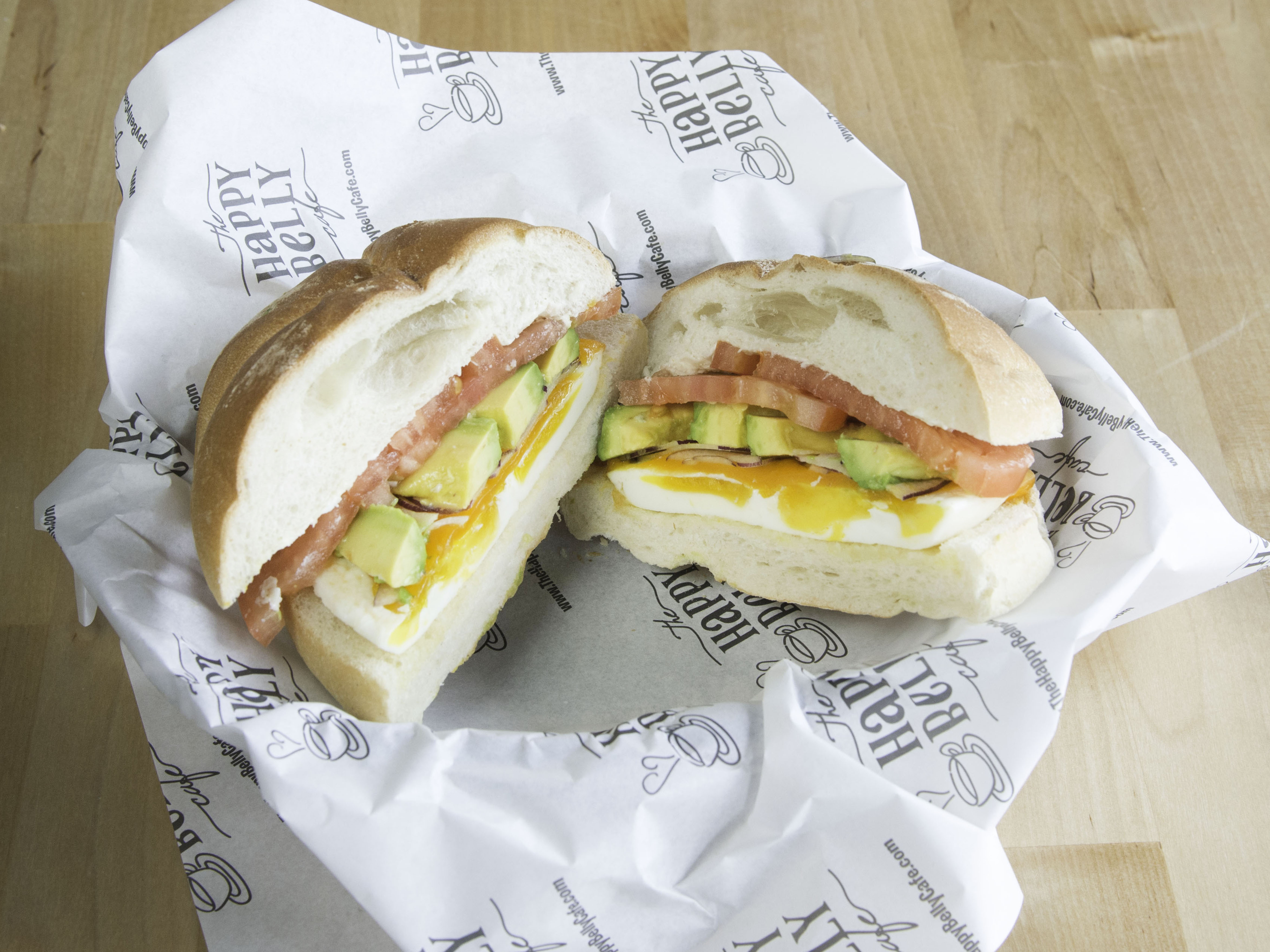 Order Power Breakfast Sandwich food online from The Happy Belly Cafe store, Clifton on bringmethat.com