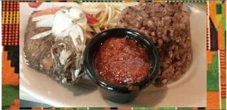 Order Ghana Wakye Rice  food online from African Grill And Bar store, Denver on bringmethat.com