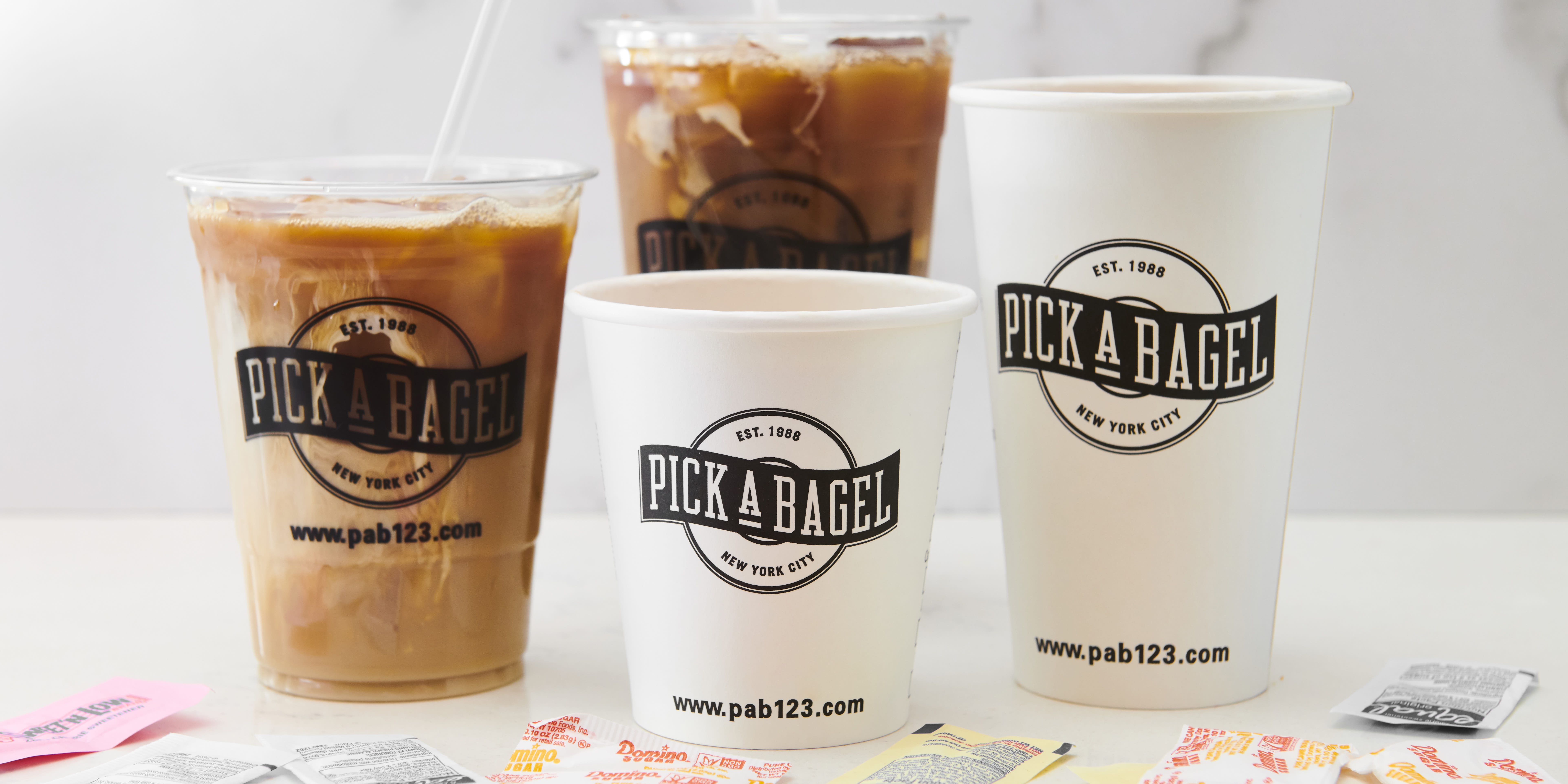 Order Iced Coffee food online from Pick a Bagel store, New York on bringmethat.com