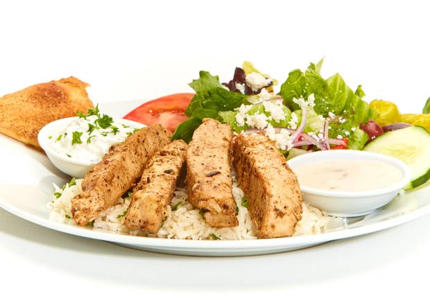 Order Grilled Chicken Breast Feast food online from Taziki Mediterranean Cafe store, Auburn on bringmethat.com