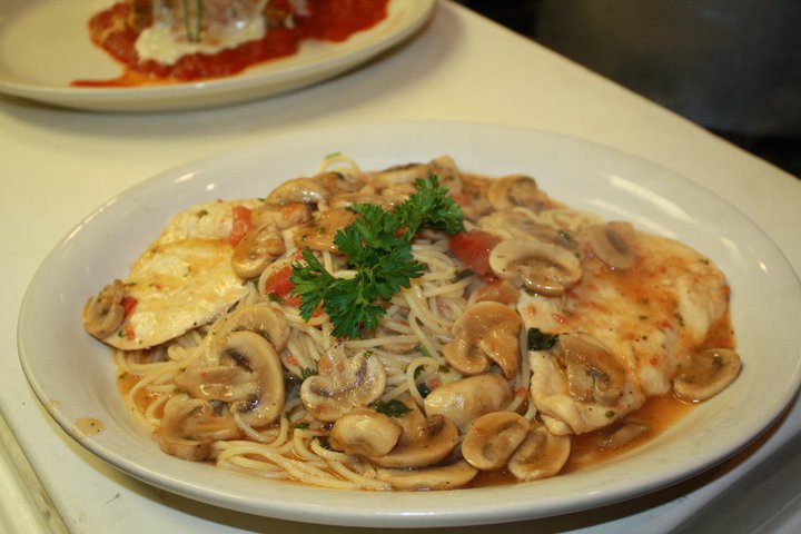 Order Chicken Marsala  food online from Margherita Pizza Of Carroll Island store, Middle River on bringmethat.com