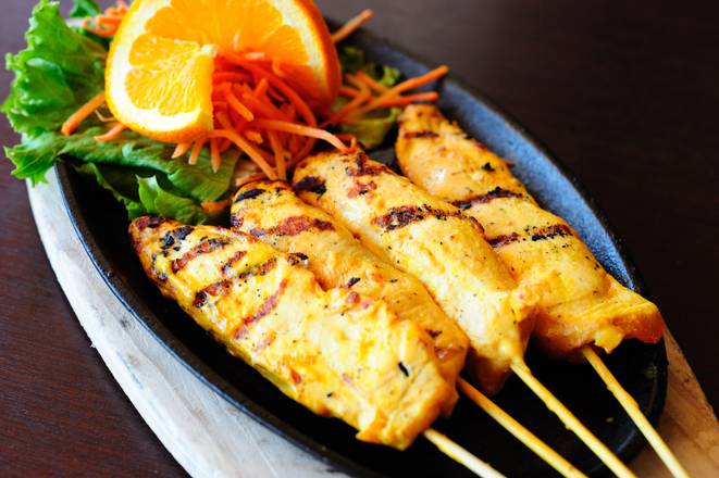 Order Chicken Satay food online from Thai Dishes store, Los Angeles on bringmethat.com