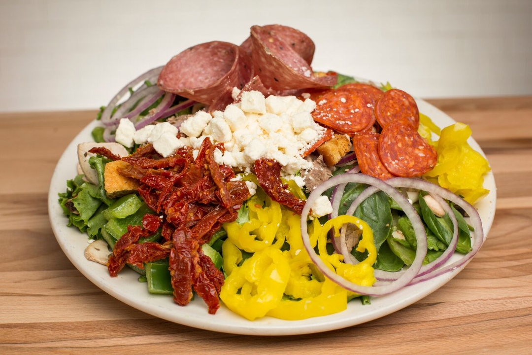Order Antipasto Salad food online from Slice On Broadway store, Wexford on bringmethat.com