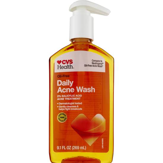 Order CVS Health Oil-Free Acne Wash Value Size, 9 OZ food online from CVS store, INGLEWOOD on bringmethat.com